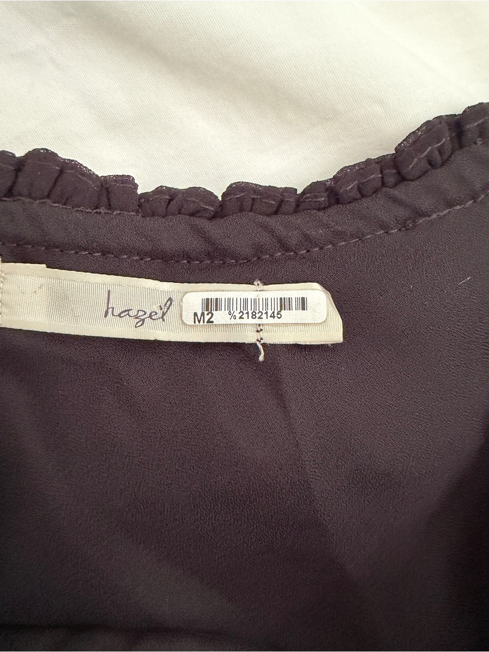 hazel One-Shoulder Black Ruffle Dress - Picture 2 of 4